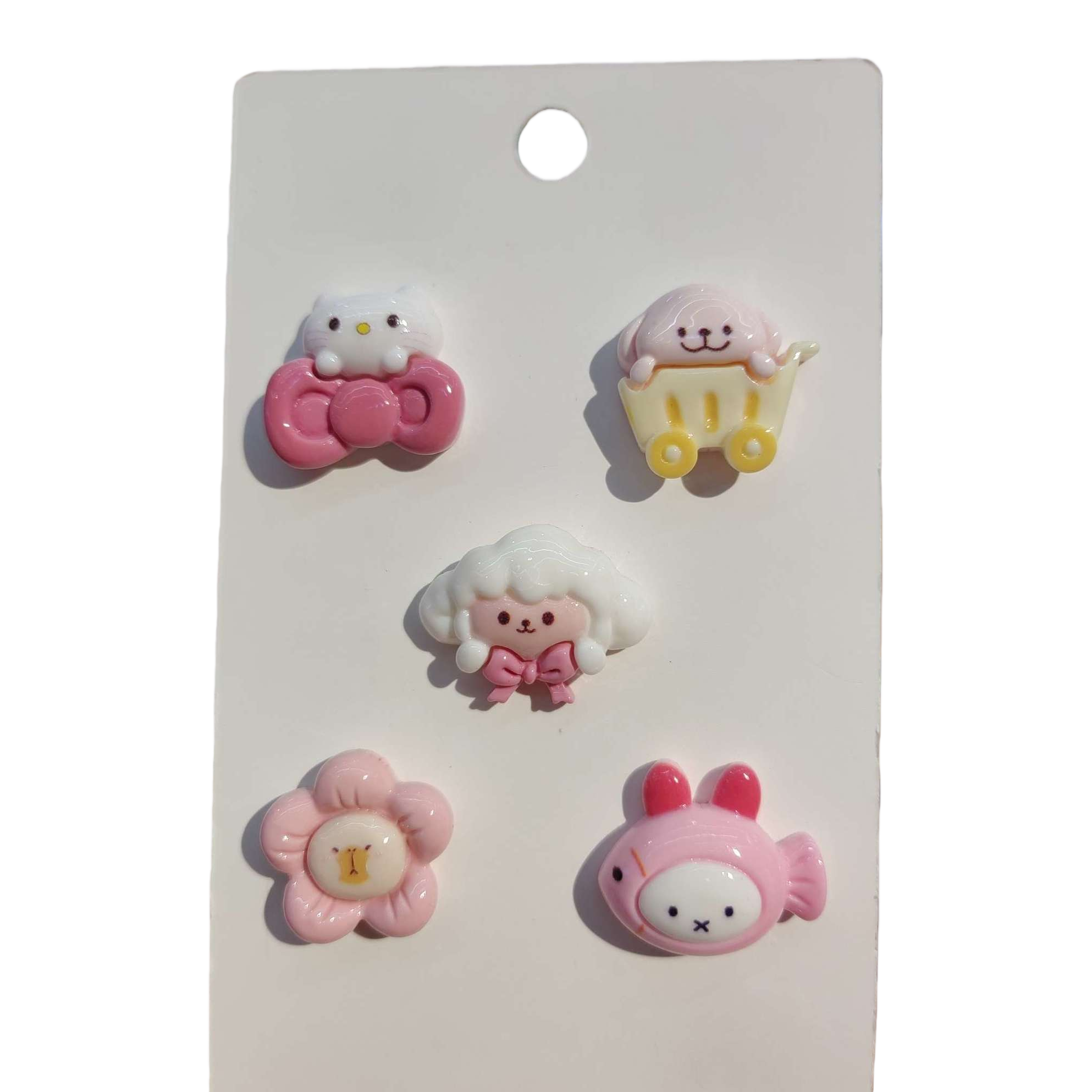 Cute pink cartoon badge set varios creativo personalidad decoraciones regalo estudiantil colección paquete correo Item Picture