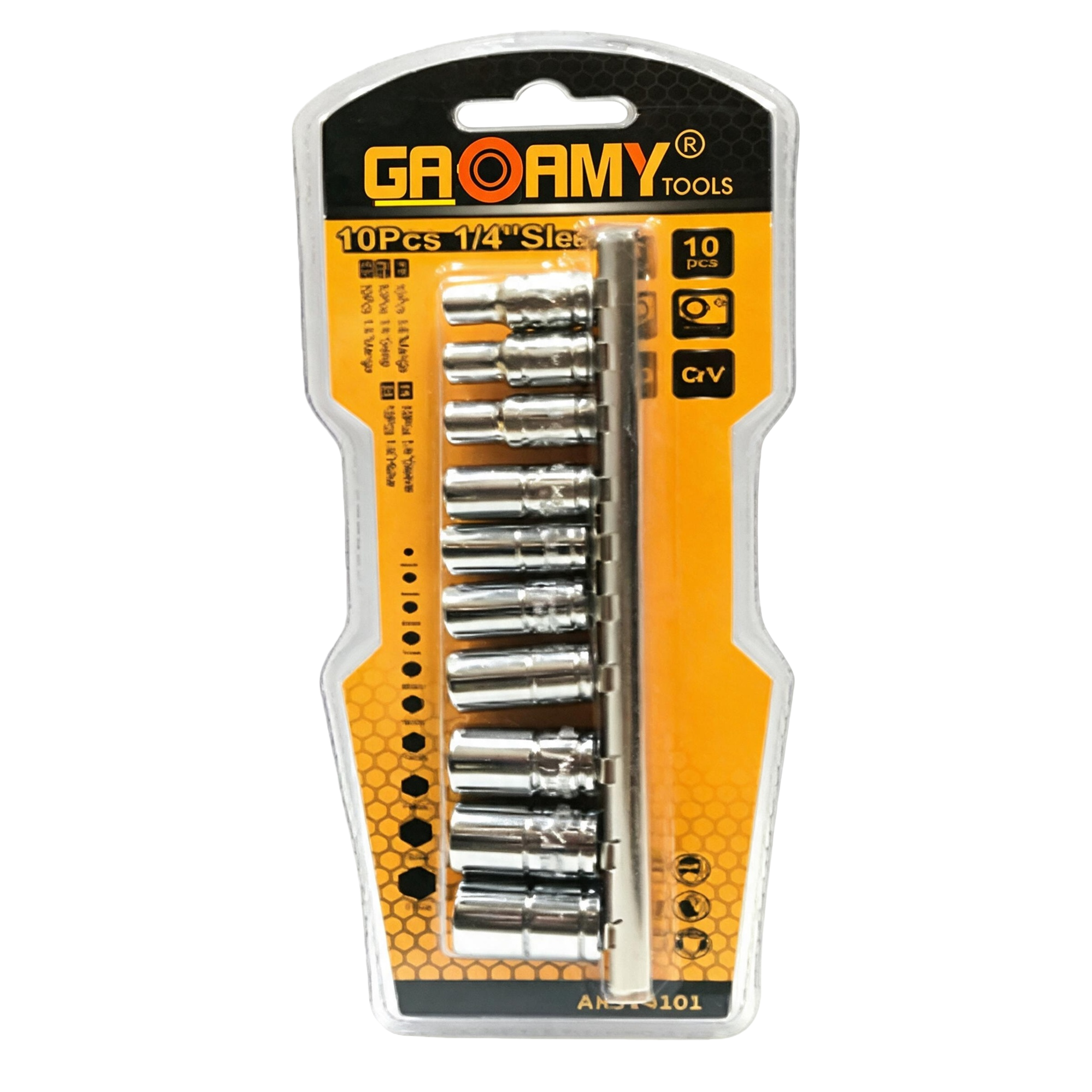 The high-strength corrosion-resistant manual wrench socket set is a portable and practical maintenance tool for multiple scenarios Item Picture