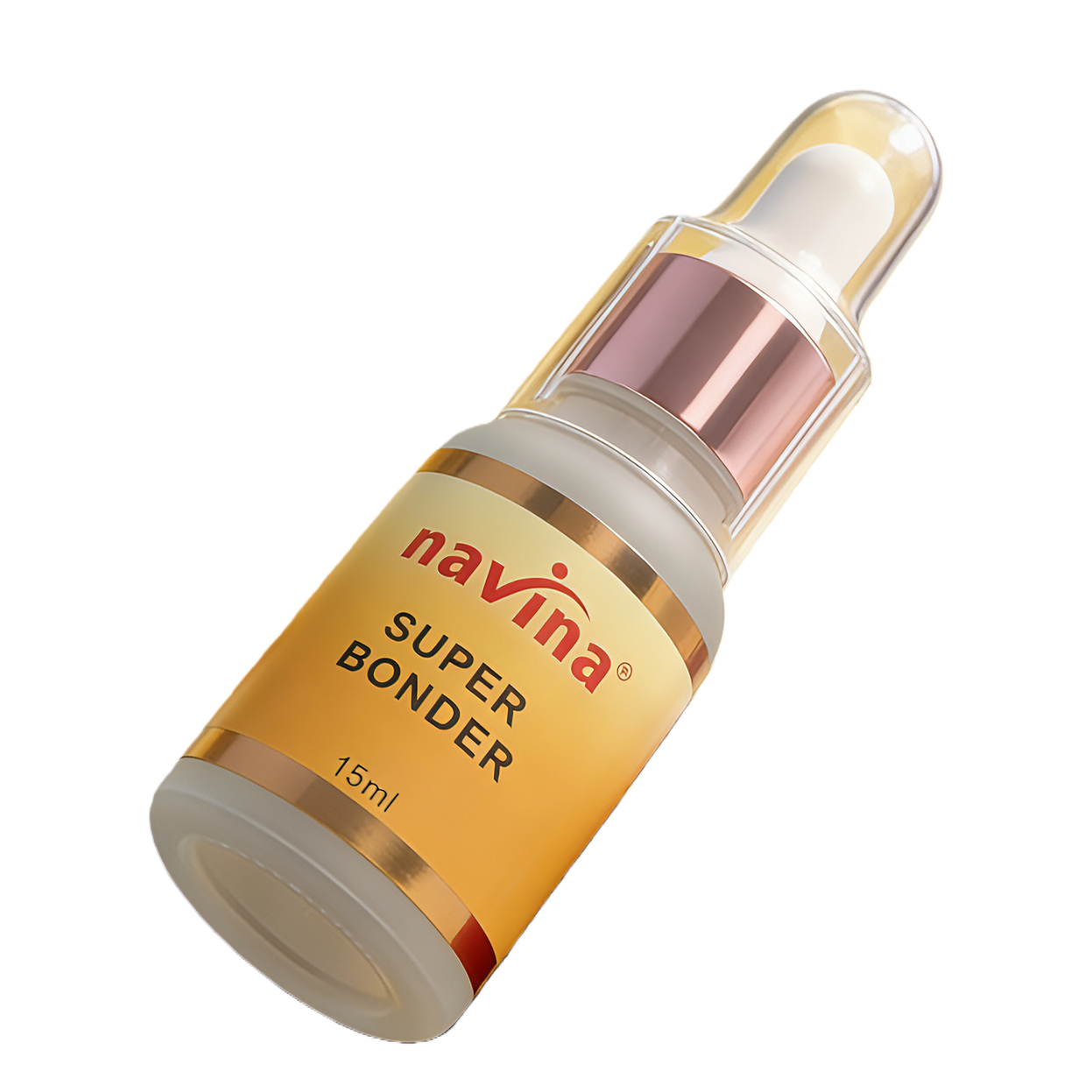 Navina Super Strong adhesive golden bottle body dropper design gift box red plush heart-shaped decoration souvenir Item Picture