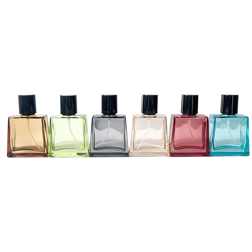 Nueva botella de perfume trapezoidal con tornillo de color 30ml Item Picture