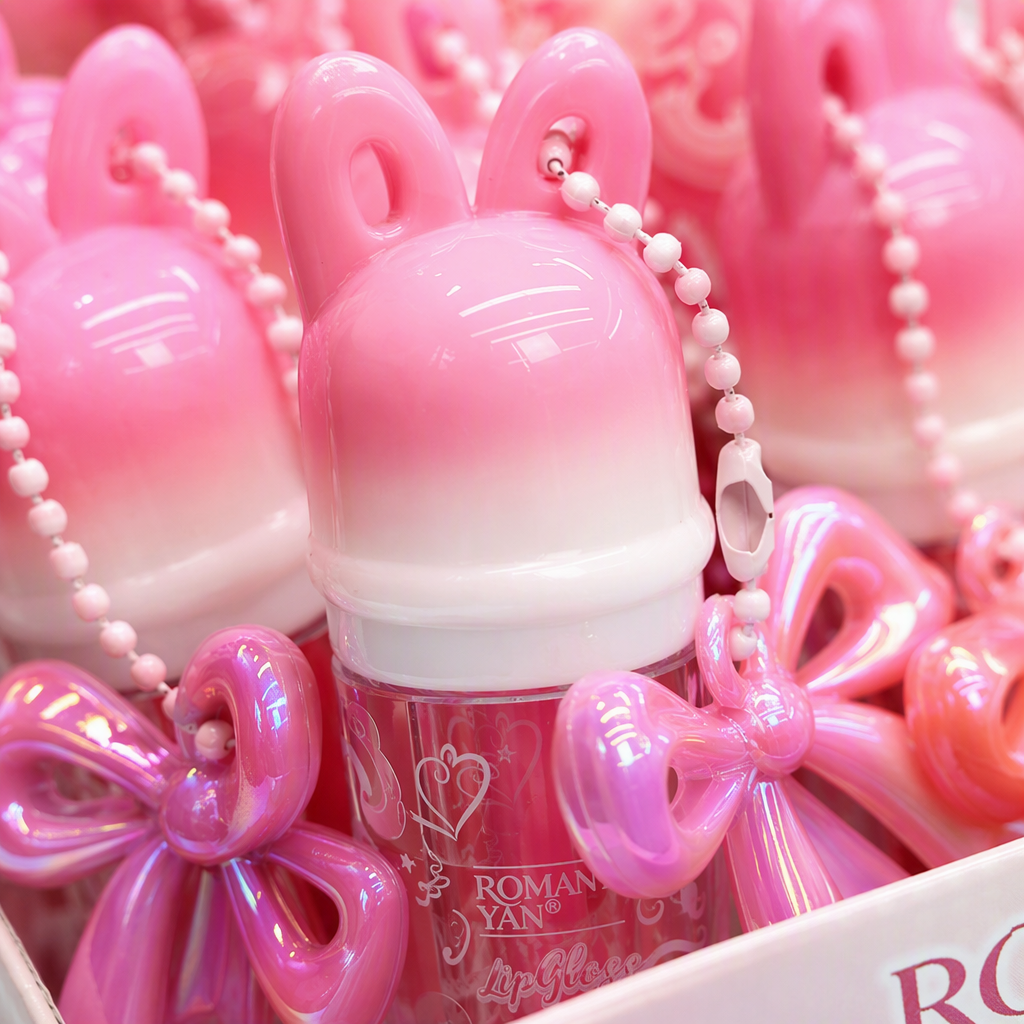 Rosa conejo estilo lip gloss caja de almacenamiento caja de organizador cosmético portátil lindo estilo de corazón de chica caja de regalo Application Scenario