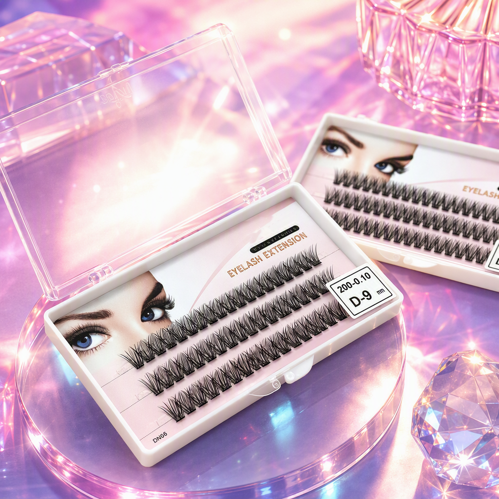 Natural Lengthening Eyelash Extension Set, white packaging, long-lasting anti-smudge, thick and curly eyelash growth tool Specification image