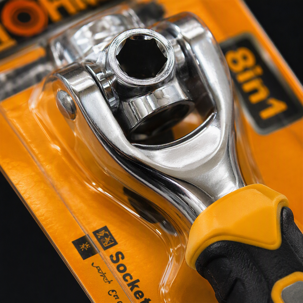 Multi-functional manual wrench socket combination maintenance tool set, household and industrial hardware tool accessories Specification image