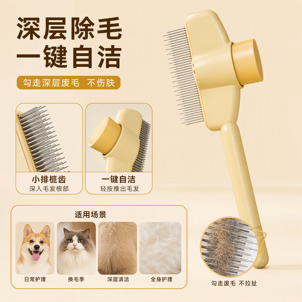 宠物开结去浮毛按摩梳  宠物专用毛发梳理器