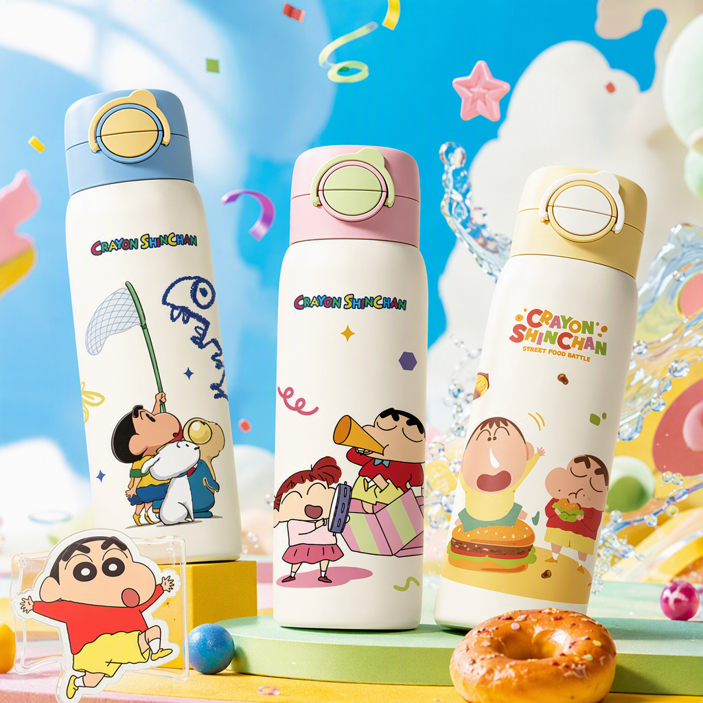 【OSEO】26Q3#0267 Crayon Shin-Shin Cloud Double Drinking Insulated Cup, Cute Stainless Steel Insulated Cup for Girls, heat-insulating cup 【OSEO】26Q3#0267 Crayon Shin-Shin Cloud Double Drinking Insulated Cup, Cute Stainless Steel Insulated Cup for Girls, heat-insulating cup