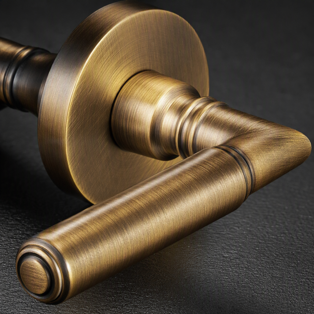 High-end golden door handles, modern and simple interior door handles, copper handles, decoration hardware accessories Application Scenario