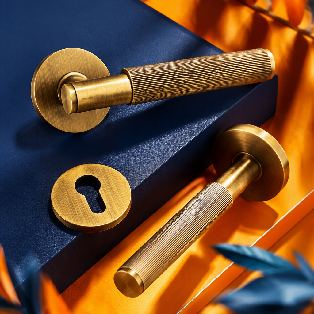 Top golden door handle moderno y minimalista interior handle decorativo para el hogar hardware accesorios boutique design Specification image