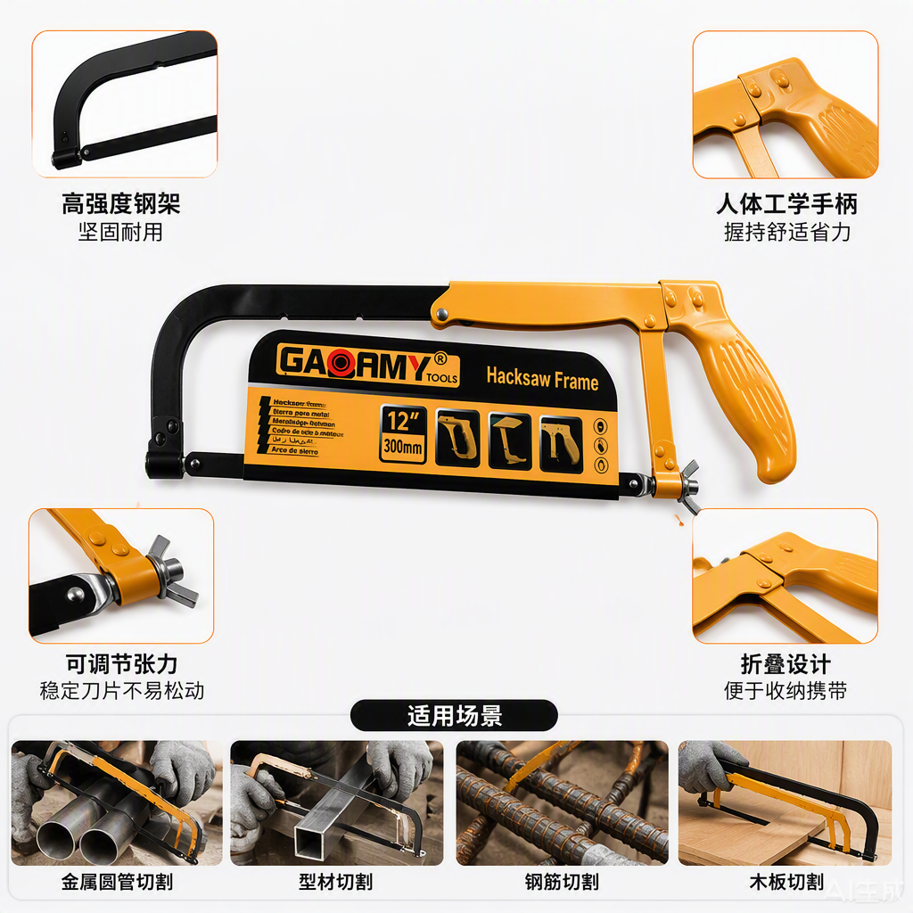 Multifunción sierras de acero sierras de metal herramientas manuales estantes de corte de metal para la industria accesorios de sierras Specification image