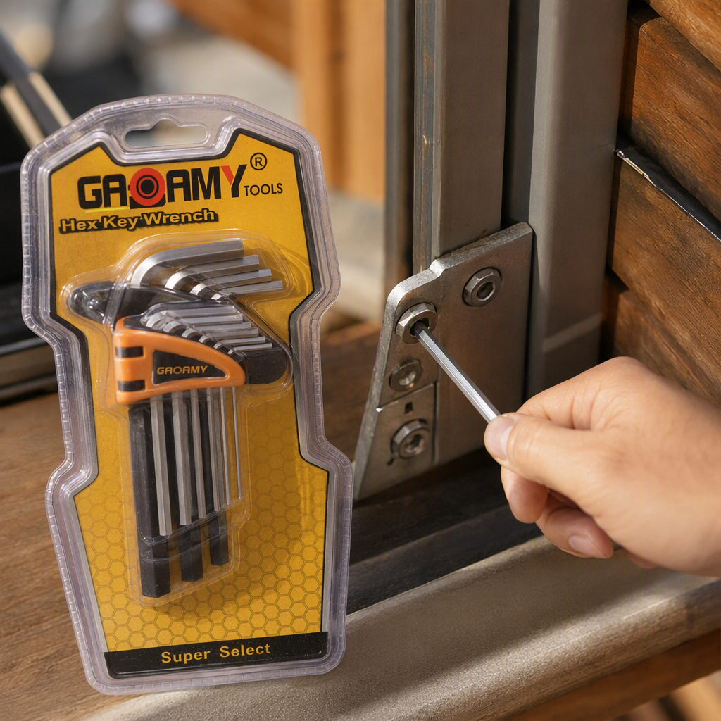 Durable steel manual Allen wrench, hardware repair tool, multi-specification portable set, suitable for household and industrial use Item Picture