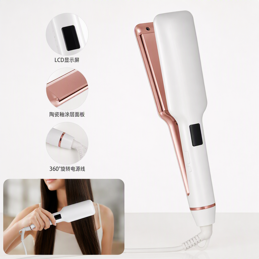 ENERGY MAX Hair Straightener is a household appliance that can quickly shape hair without damaging it. It features a multi-temperature control design