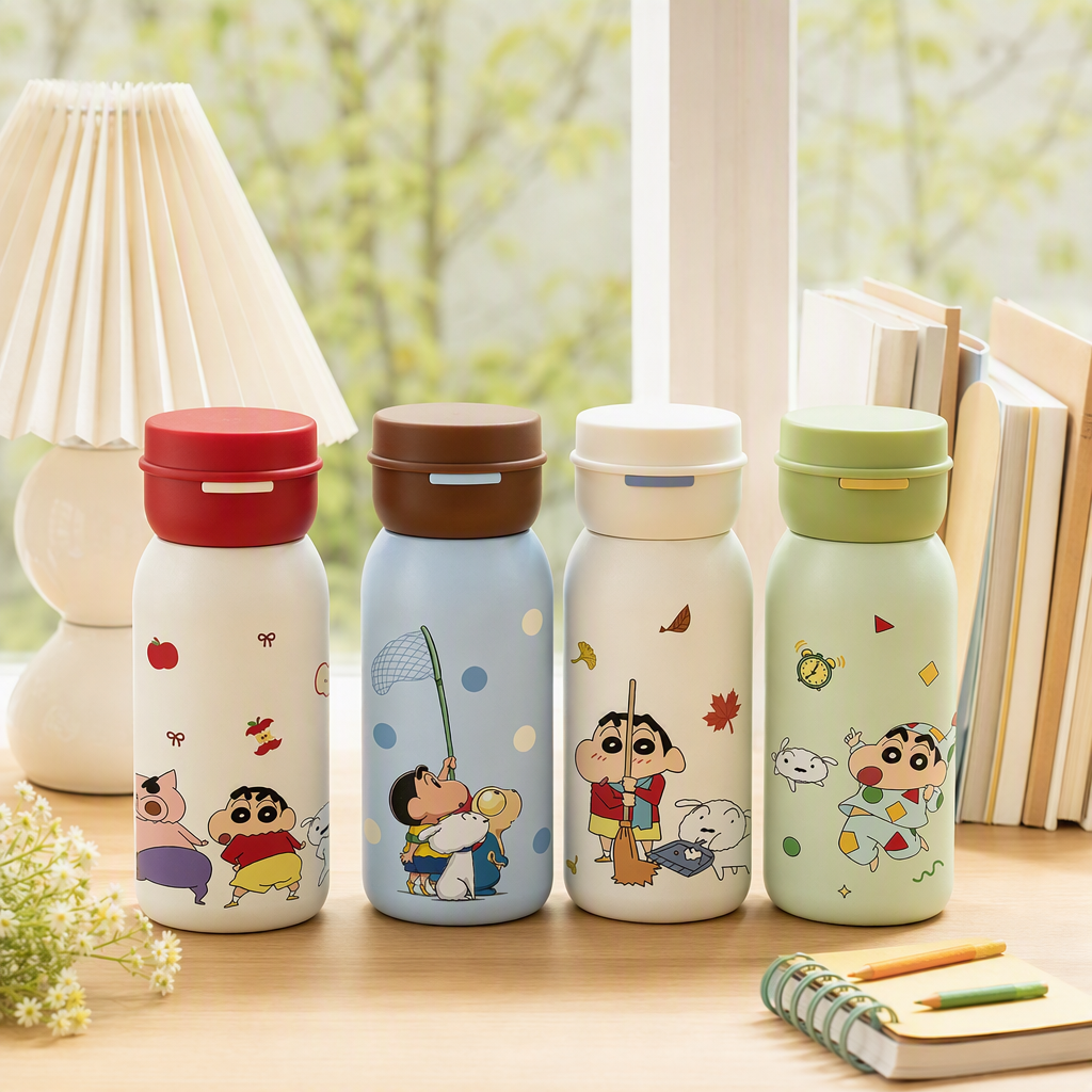 【OSEO】26Q3#0269 Milk Cream Portable Thermos Cup Crayon Shin-chan Thermos Cup Portable Creative Colorful Drink Cup 【OSEO】26Q3#0269 Milk Cream Portable Thermos Cup Crayon Shin-chan Thermos Cup Portable Creative Colorful Drink Cup