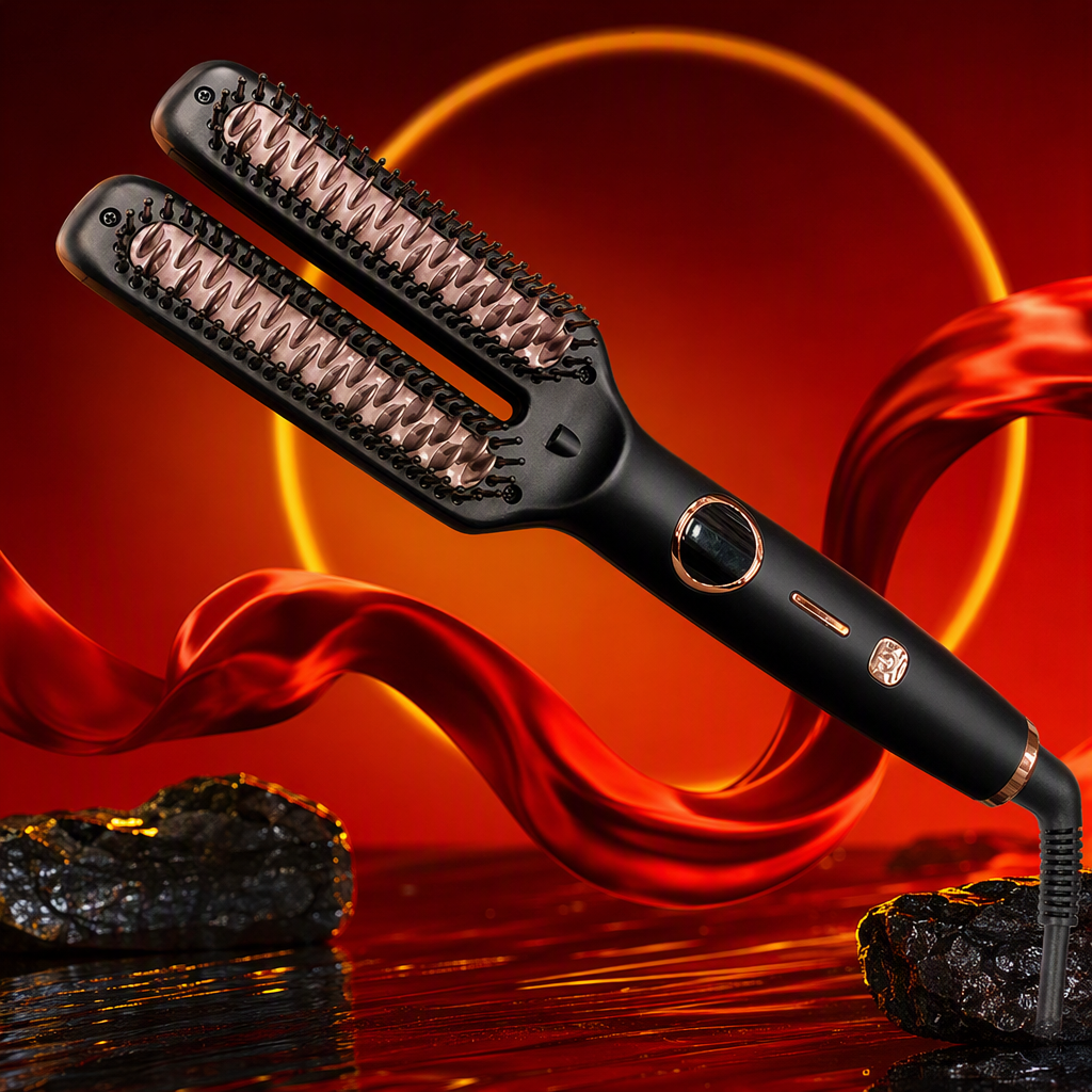 ENERGY MAX New negative ion Hair Straightening Comb - A hair straightening and care wonder details Picture