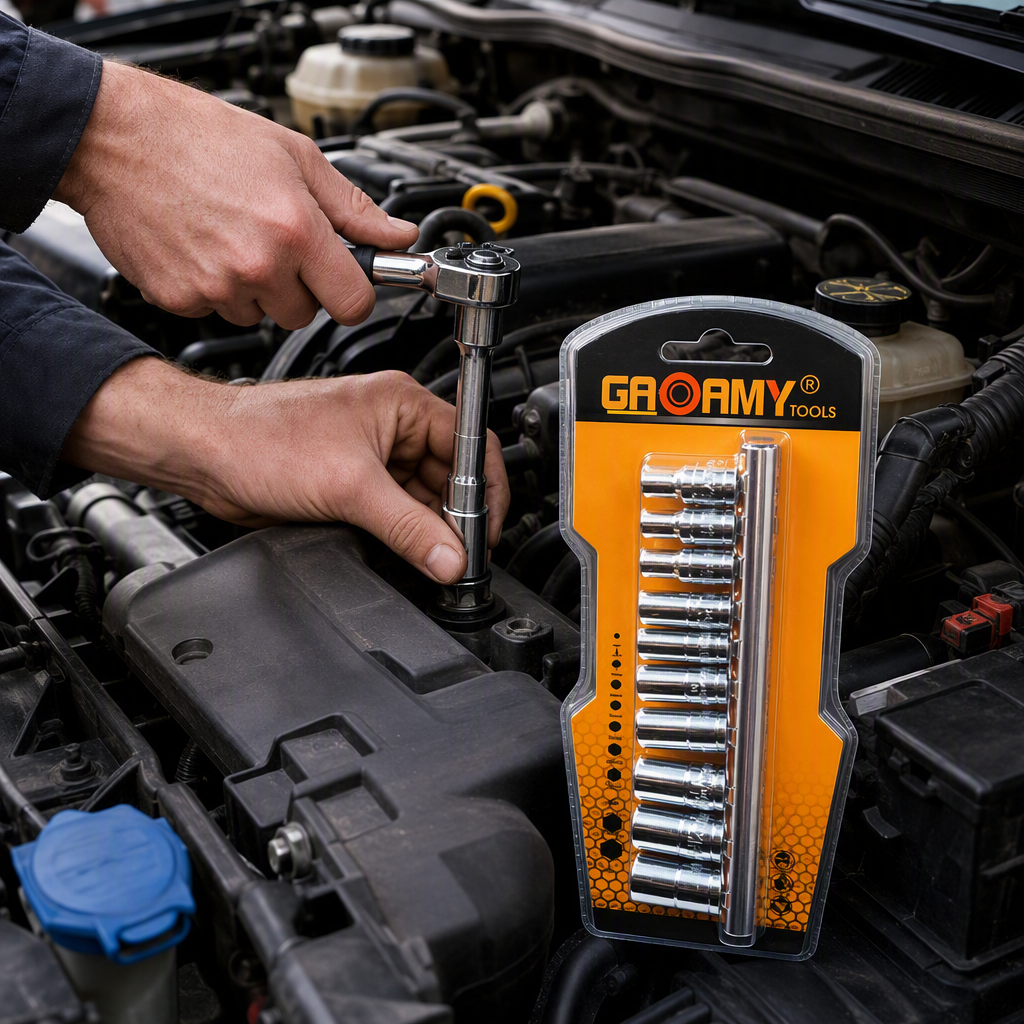 The high-strength corrosion-resistant manual wrench socket set is a portable and practical maintenance tool for multiple scenarios Specification image