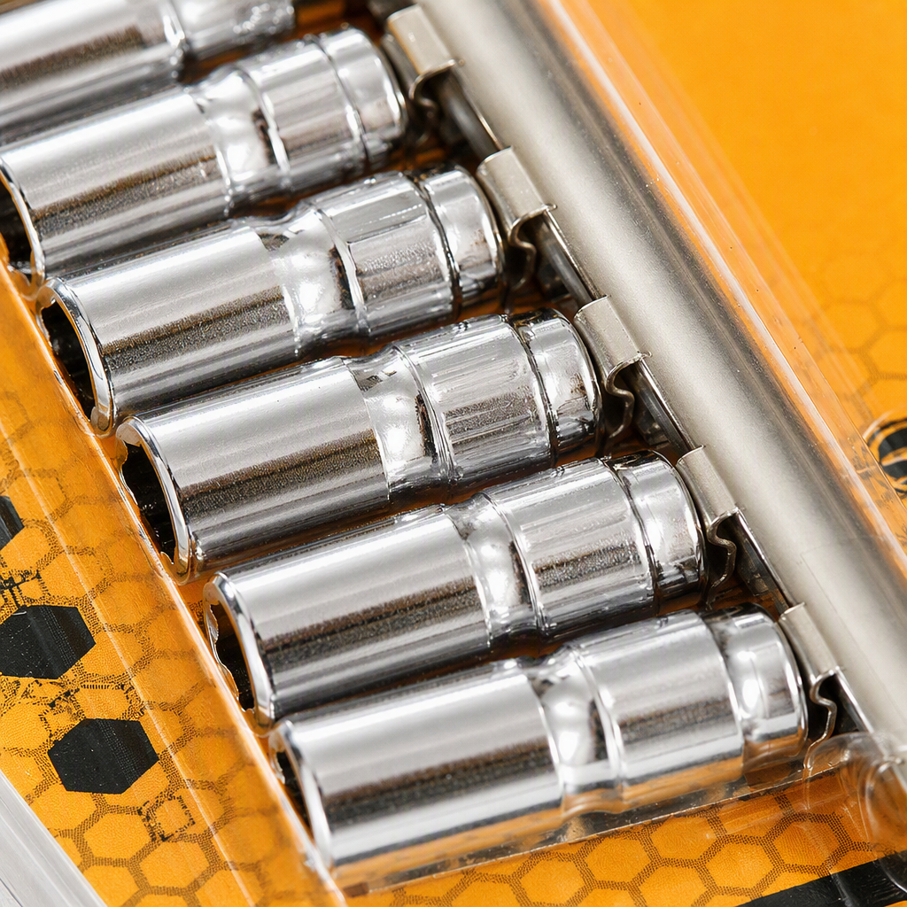 The high-strength corrosion-resistant manual wrench socket set is a portable and practical maintenance tool for multiple scenarios Application Scenario