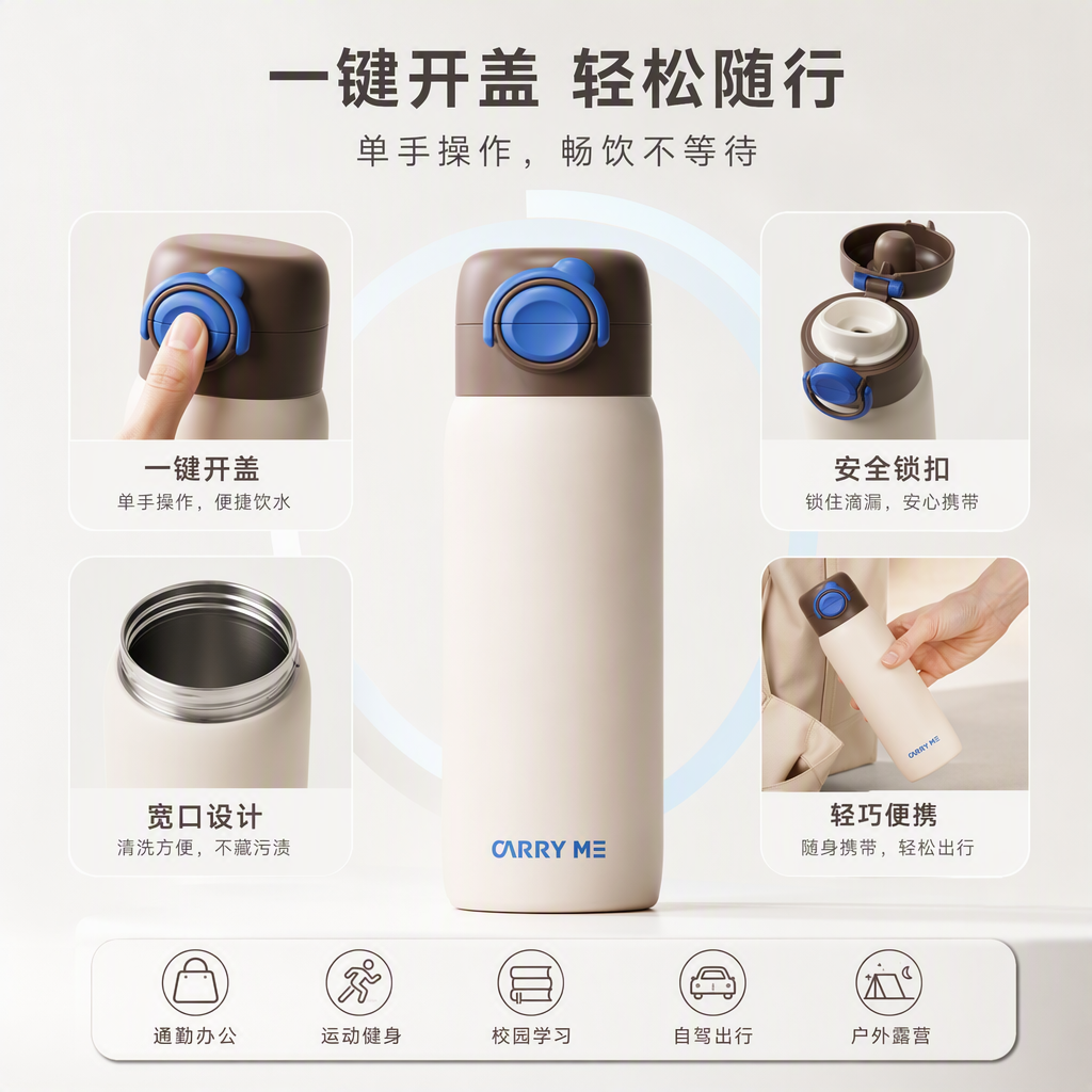 【OSEO】26Q3#5310 Multi-color insulated cup Portable student outdoor warm cup Insulated Water cup portable 【OSEO】26Q3#5310 Multi-color insulated cup Portable student outdoor warm cup Insulated Water cup portable