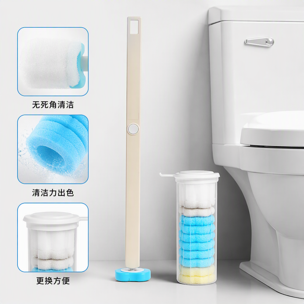 更换式马桶刷刷头便捷马桶刷