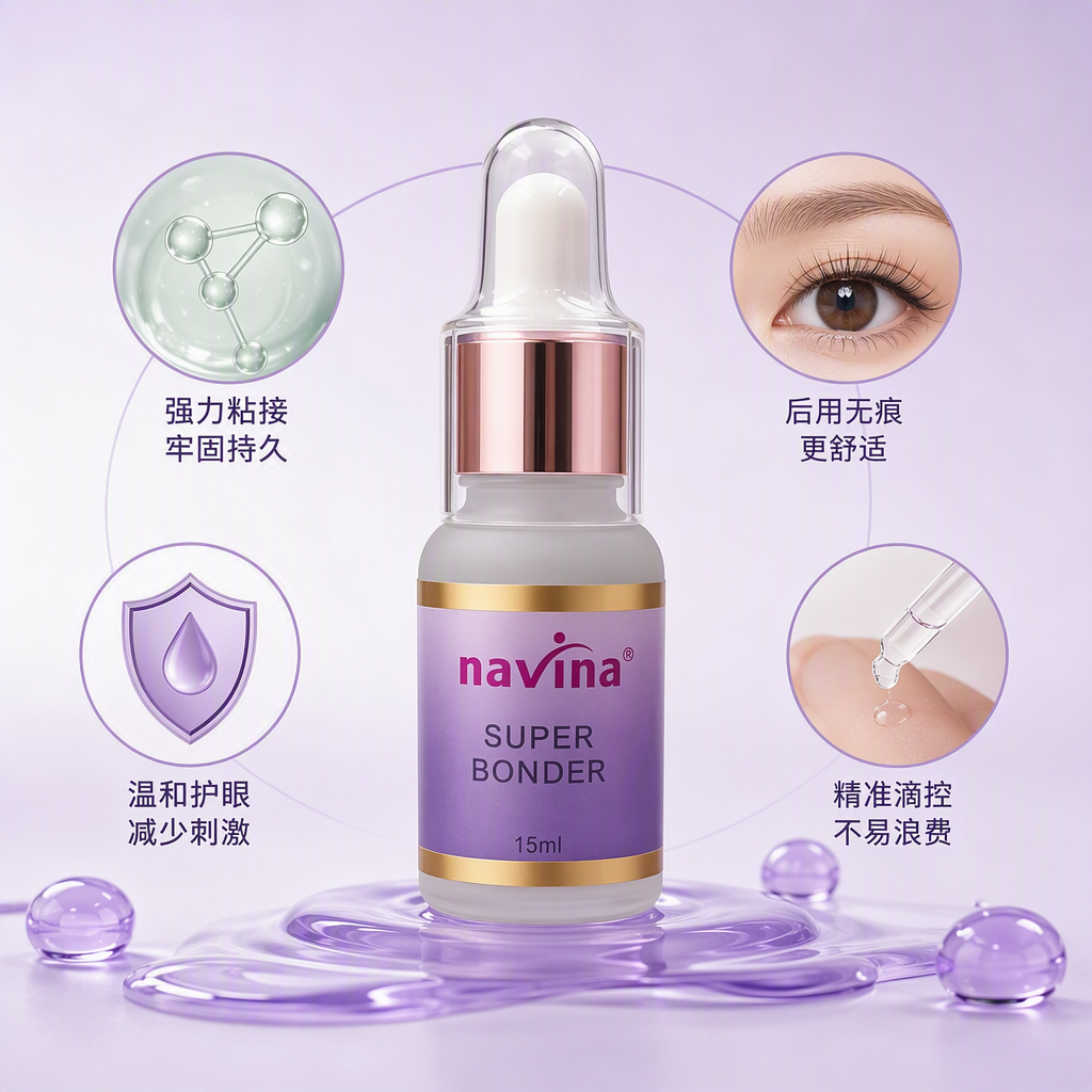 Navina Super Strong adhesive golden bottle body dropper design gift box red plush heart-shaped decoration souvenir