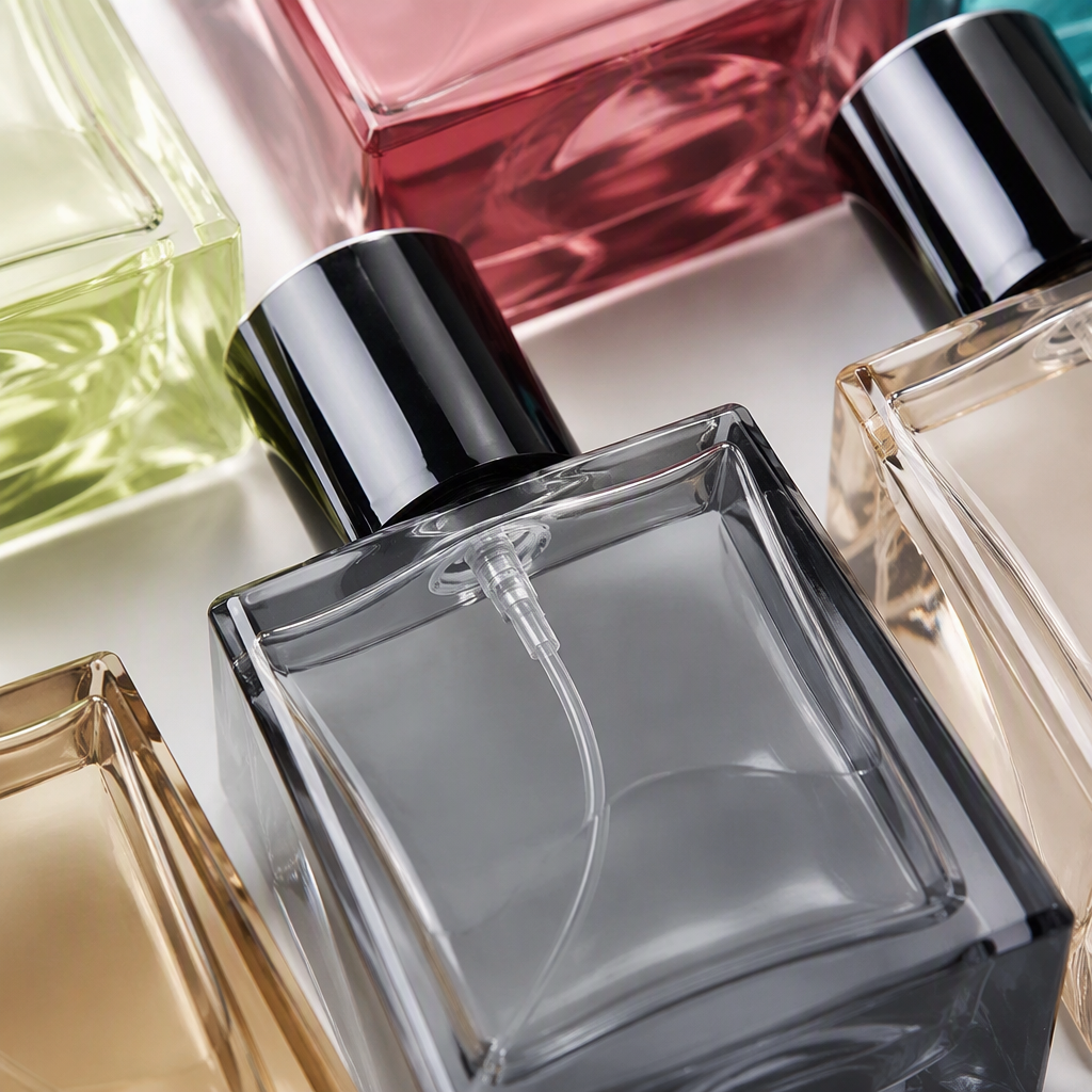 Nueva botella de perfume trapezoidal con tornillo de color 30ml Application Scenario