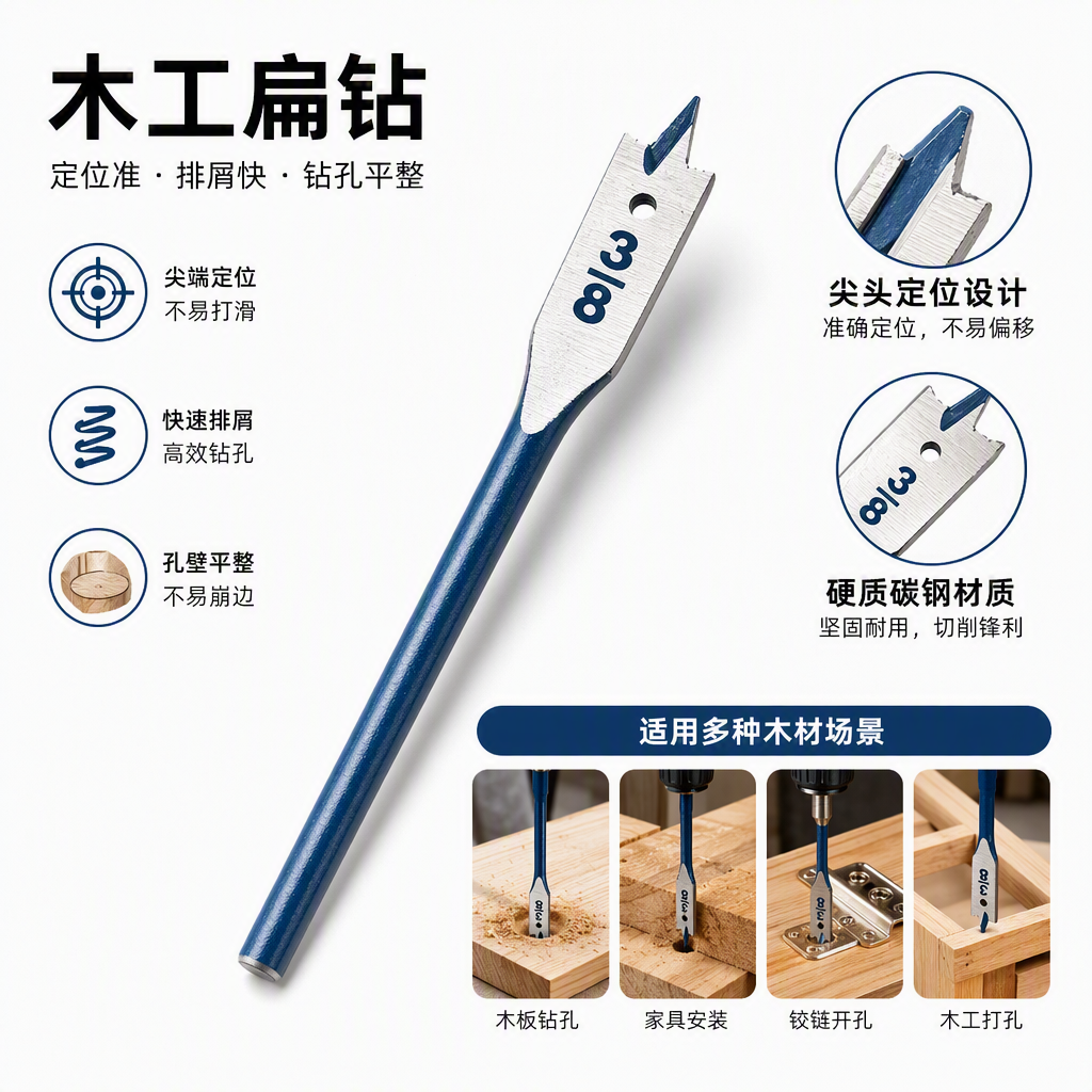 Multi-functional metal drill bit set, household and industrial portable electric drill accessories, wear-resistant and durable tools and consumables details Picture