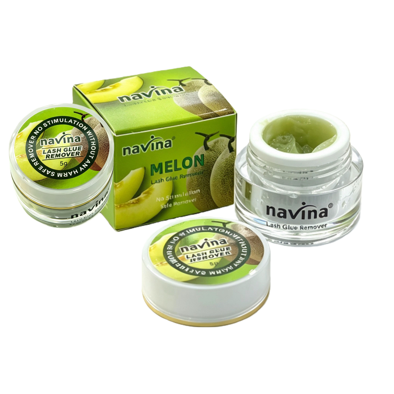 The fresh green Hami Melon scent Makeup remover Cream gently and deeply cleanses, moisturizes and nourishes, suitable for full face care Item Picture