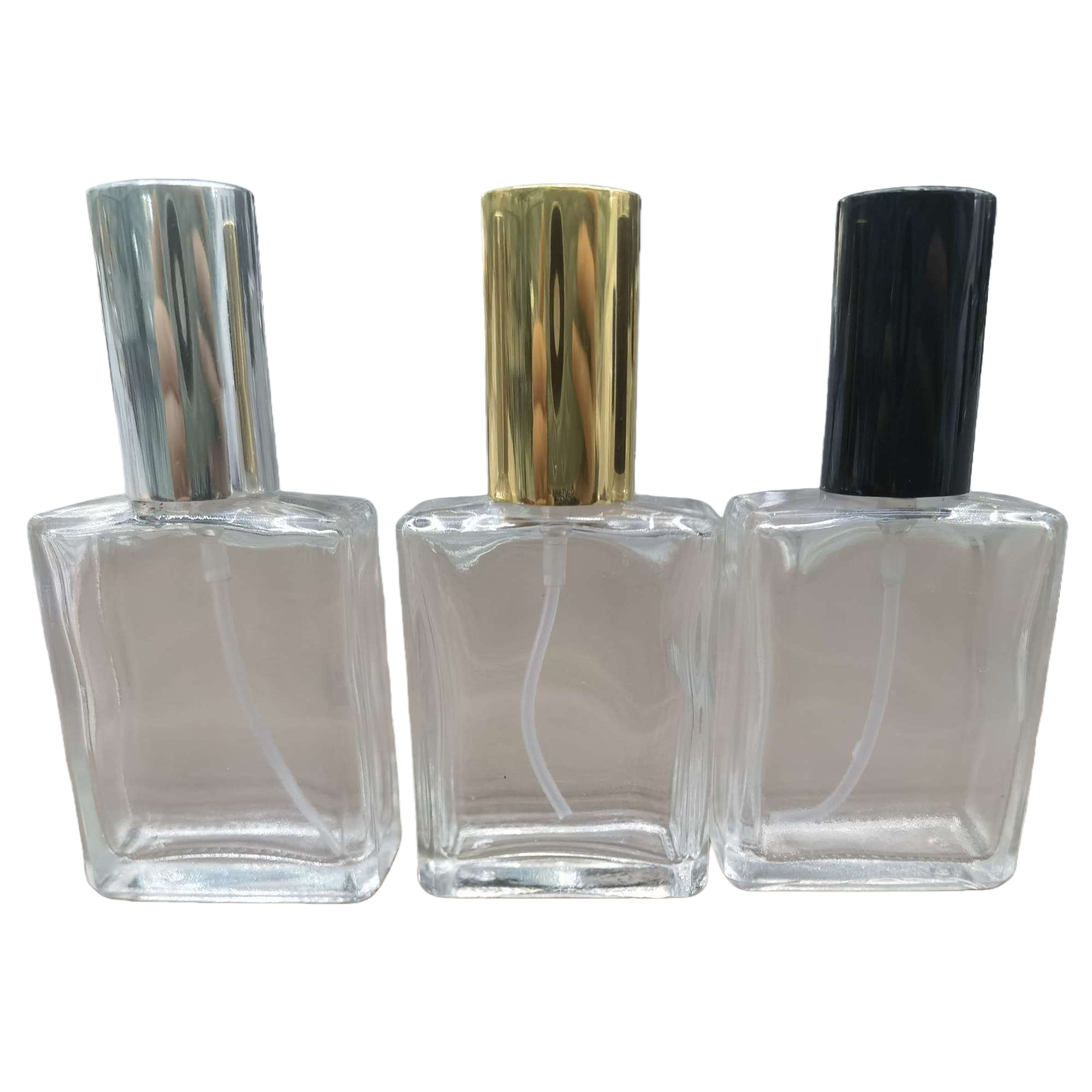 High-end transparent glass perfume bottle, simple and small-capacity 15ml screw-on perfume bottle Item Picture
