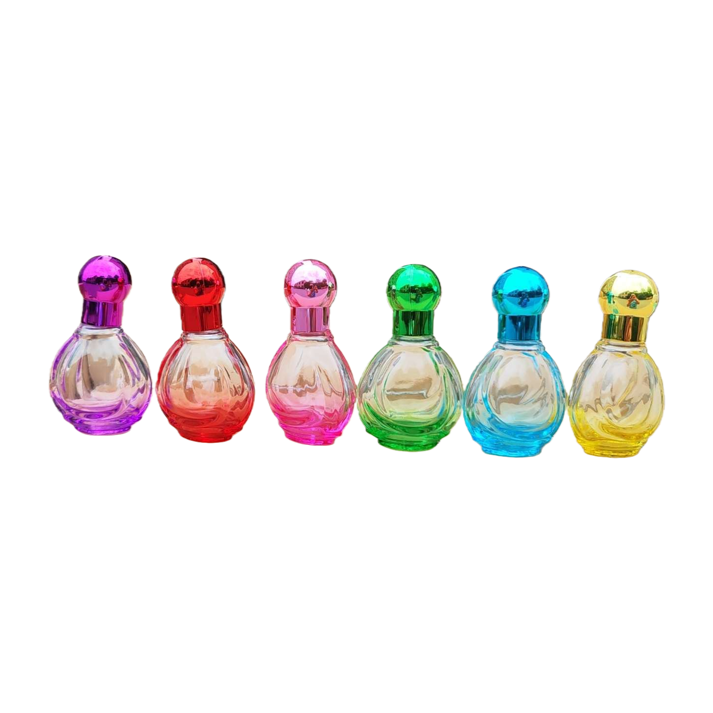 حاوية عطر تحتوي على عطر مزخرفة مزخرفة مزخرفة بالزجاج الملوّن Item Picture