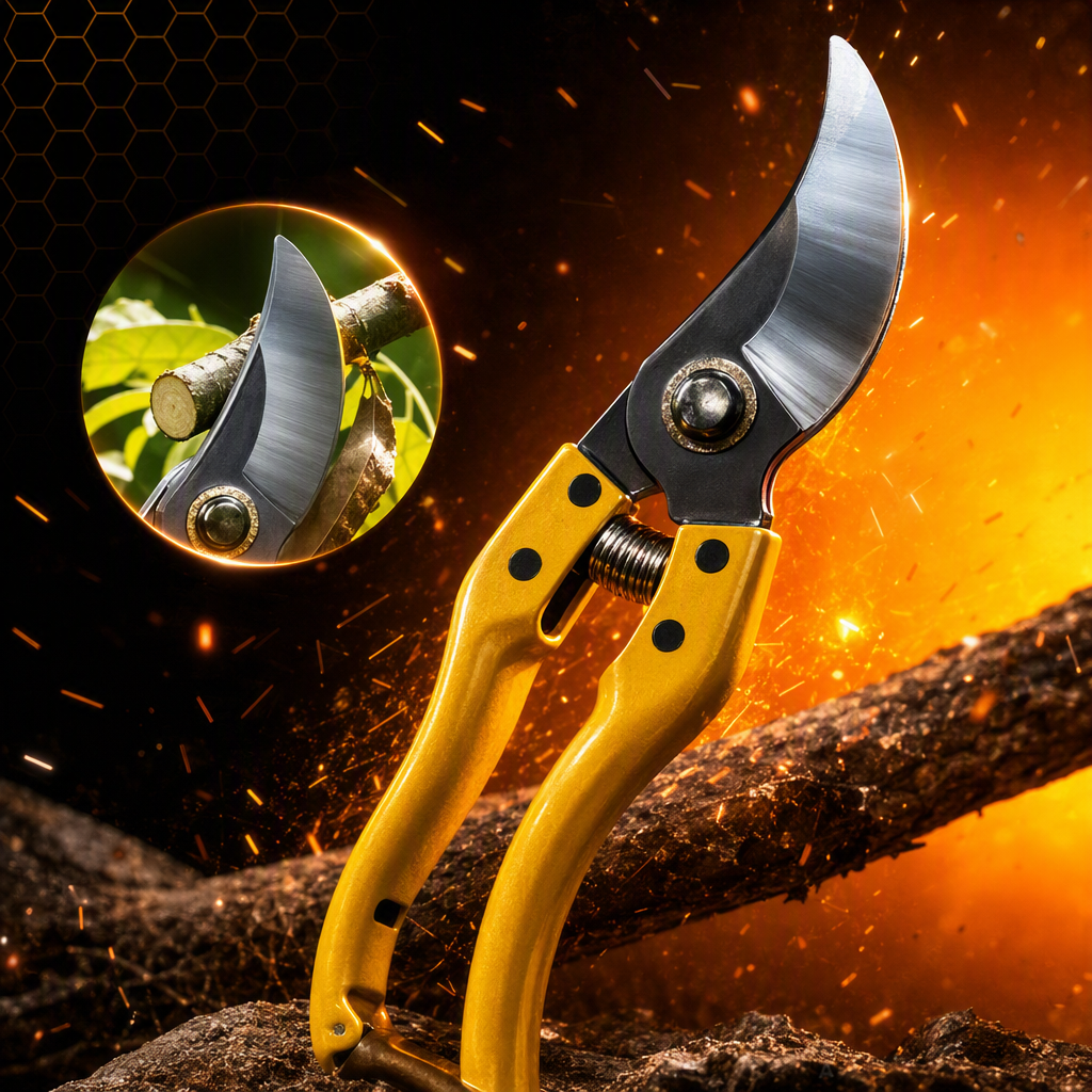 Multi-functional pruning shears, household hardware tools, sharp scissors, garden trimmer, green plant trimming scissors details Picture
