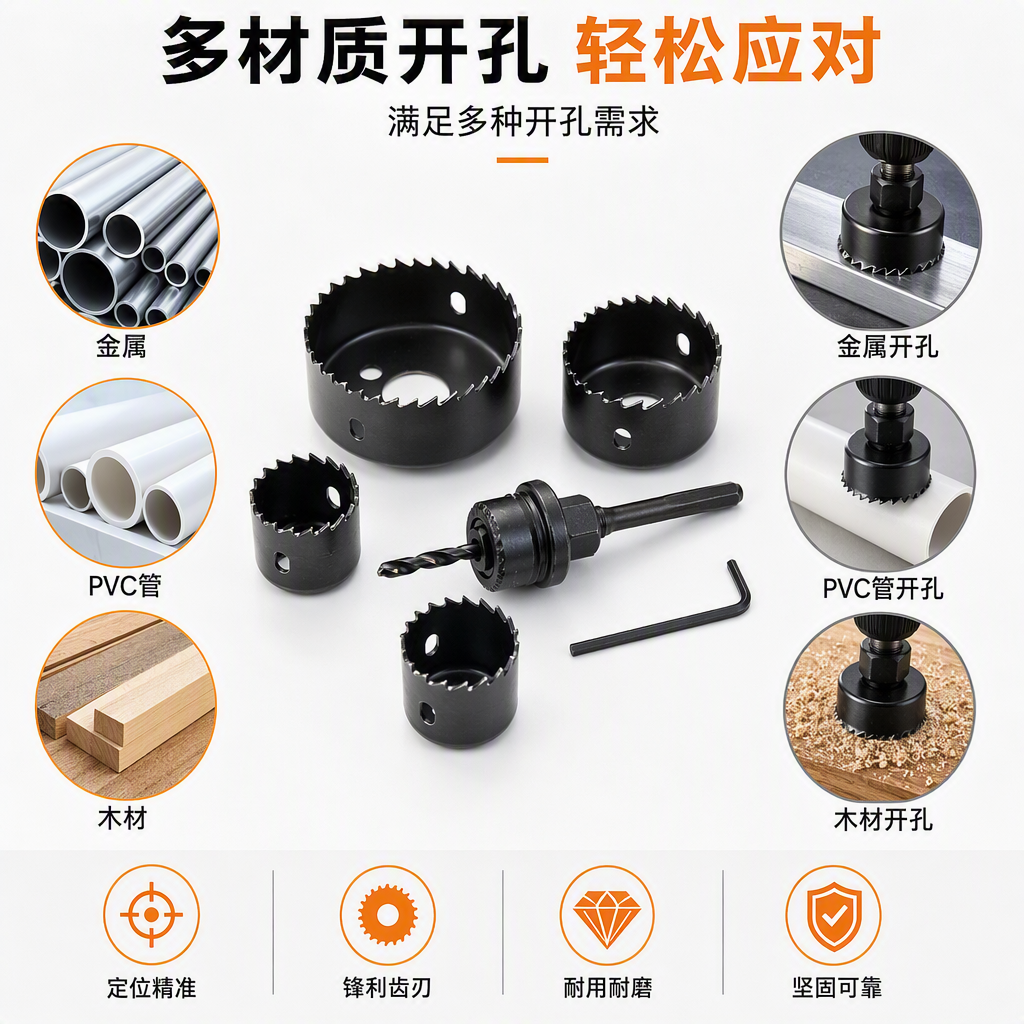 Multi-functional power tool set, household maintenance, woodworking, metal grinding and drilling tool combination, portable power tool set