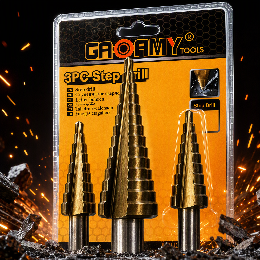Multi-functional metal drill bit set, household and industrial portable electric drill accessories, wear-resistant and durable tool consumables combination