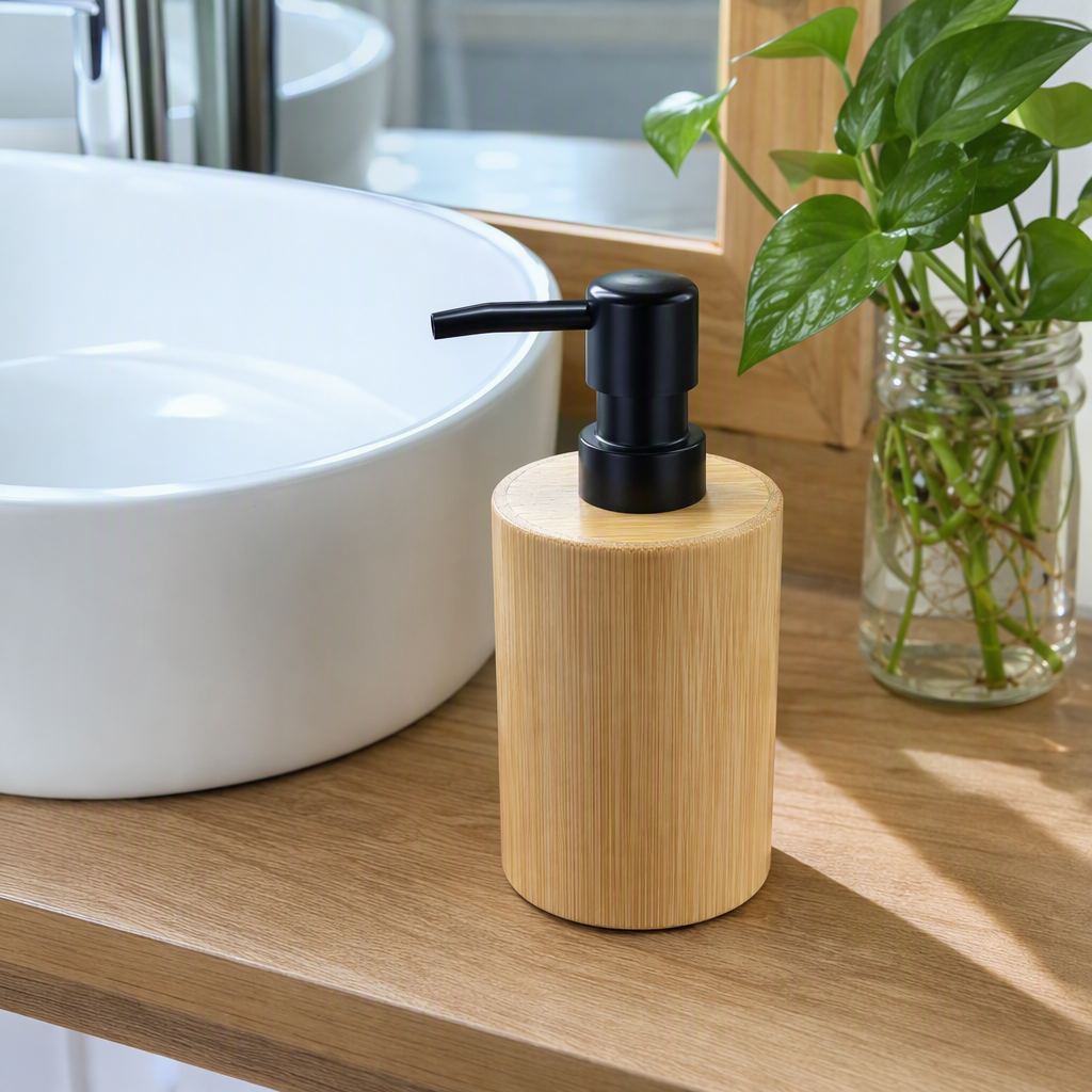 Jiehao bambú y madera botella de almacenamiento multifuncional organizador a prueba de polvo doméstico botella contenedor de almacenamiento suministros de almacenamiento caja de almacenamiento de almacenamiento de almacenamiento artefatos de almacenamiento