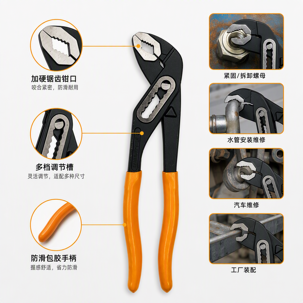 Multi-functional and multi-purpose knife pliers, hardware tools, manual repair and maintenance clamps, clamps for household and industrial use