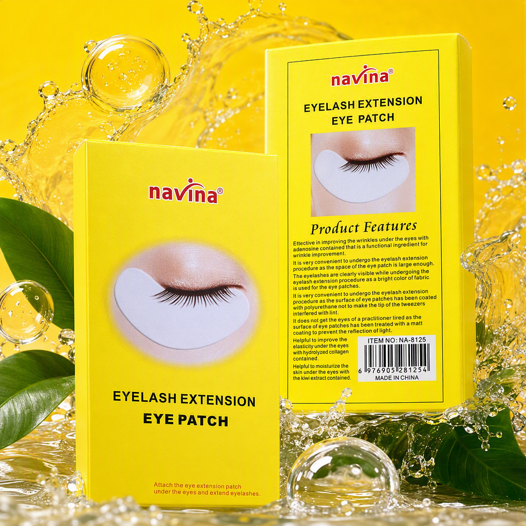 Color amarillo brillante empaque eye patch calmante eye cansancio hidratación hidratación eye care patch salud cuidado artefact Specification image