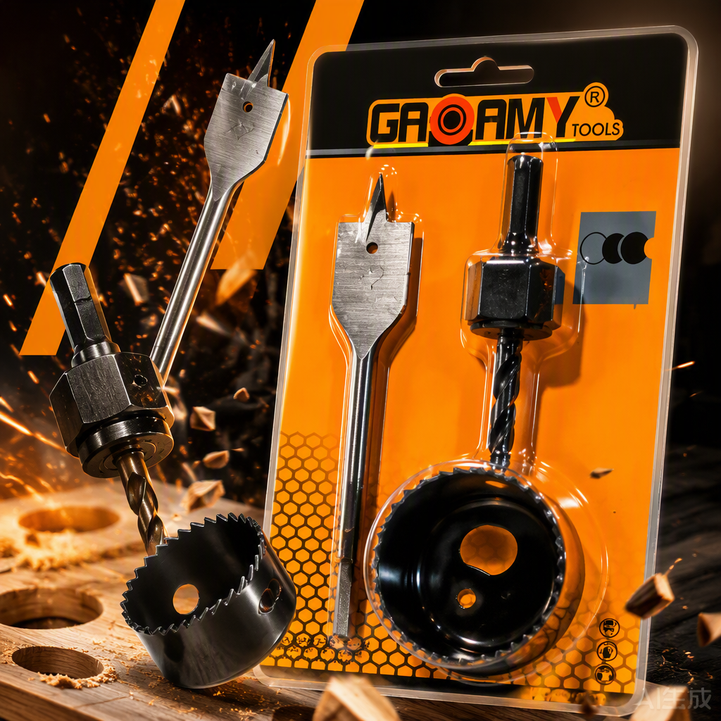 Multi-functional metal drill bit set, household electric drill accessories, wear-resistant and durable tools and consumables, efficient drilling Application Scenario