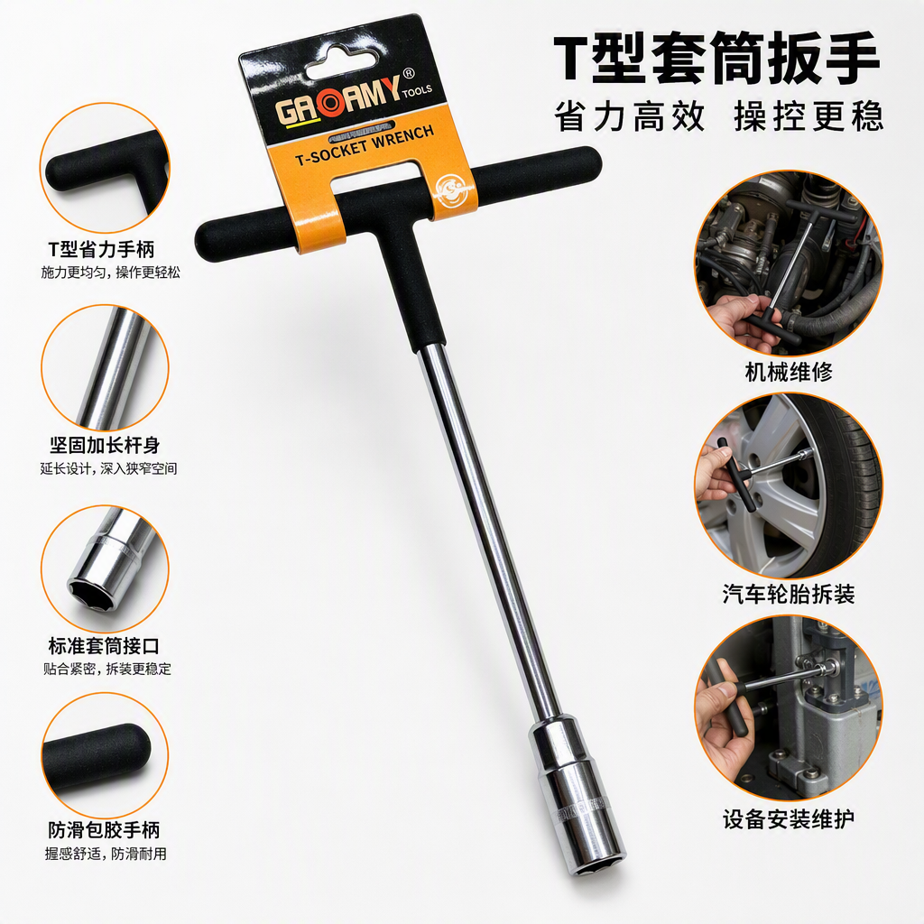Sturdy and durable manual wrench socket tool repair, suitable for multiple scenarios in home and industrial use