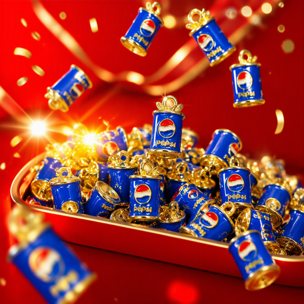 Blue Pepsi-Cola can-shaped pendant is a fashionable, individual and trendy gift accessory Specification image