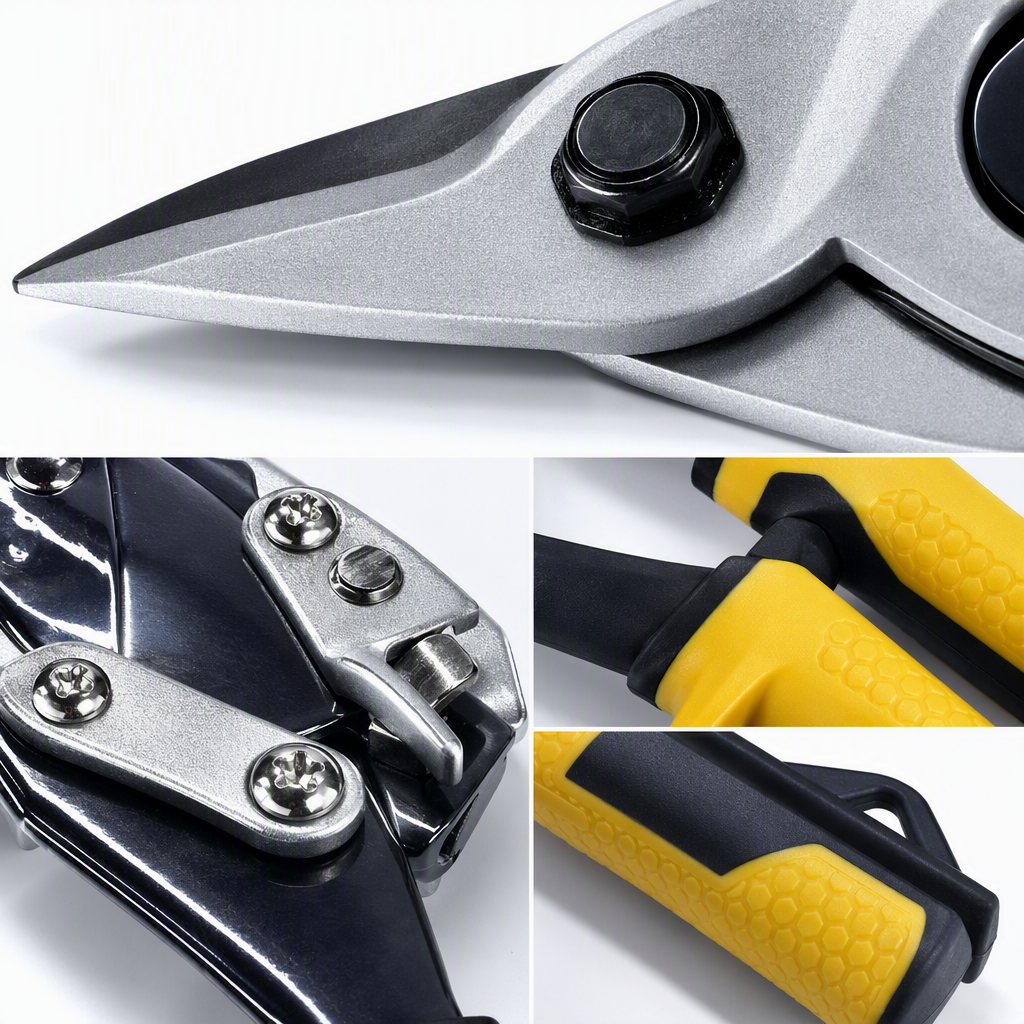 Multi-functional iron sheet shears, hand hardware tools, durable scissors, metal cutters, household and industrial cutting tools Specification image