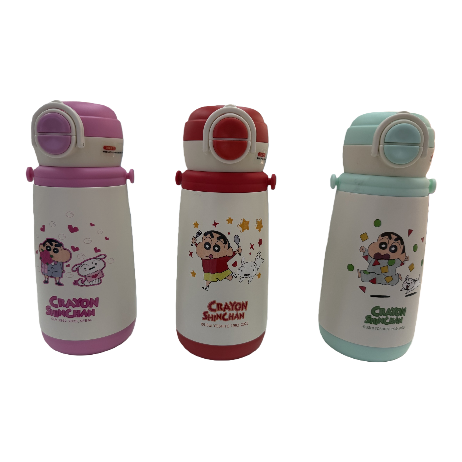 Creativo pastel de color pequeño nuevo patrón de dibujos animados taza térmica estudiante portátil calentador de agua para niños lindo estilo 420ml Item Picture