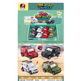 Inercia ciudad todoterreno multicolor simulación SUV modelo niños display box stand juguetes fuente Item Picture
