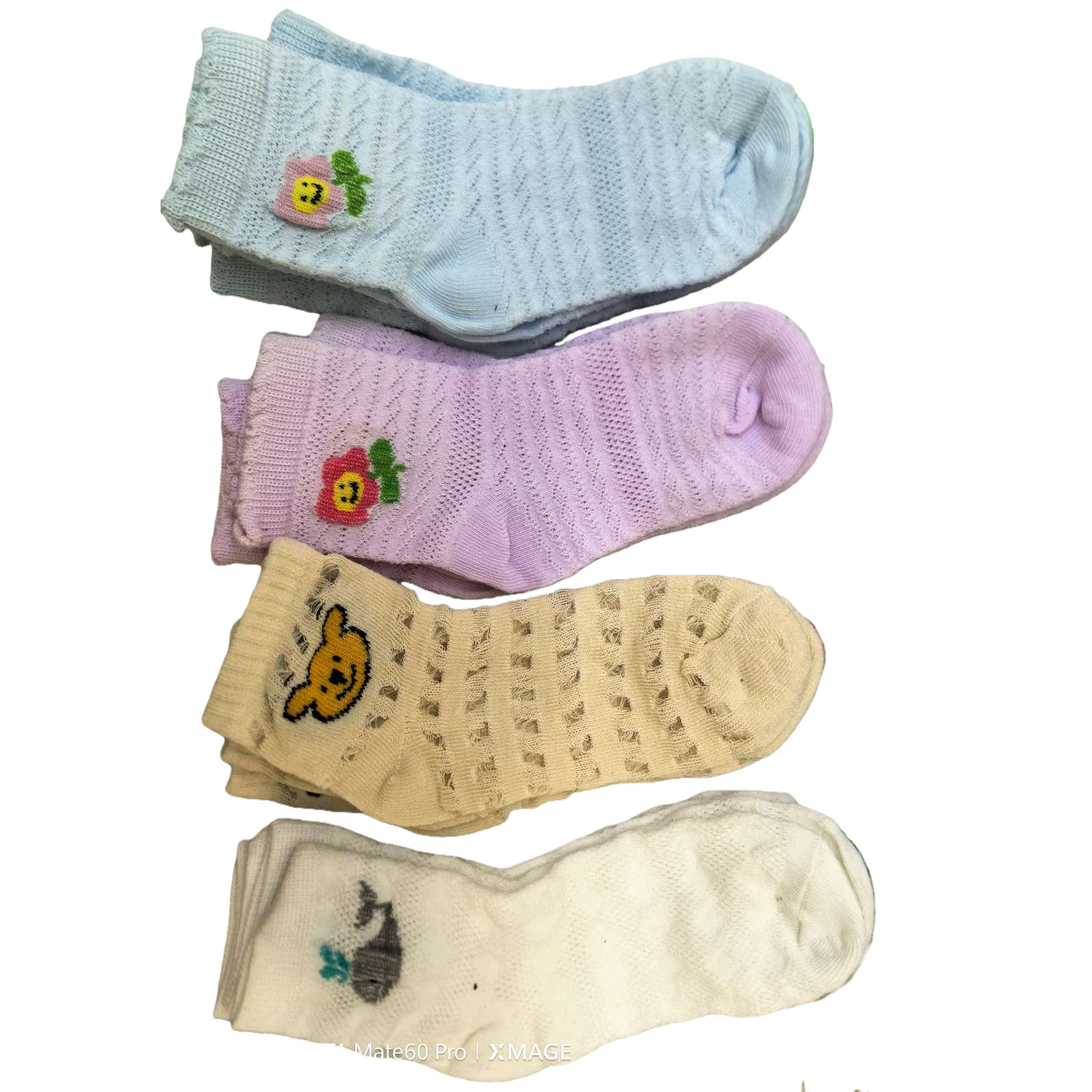 جوارب الأطفال الكرتونية الملونة من القطن الحميم من أجل منع التزلج في رباط الجوارب الرياضية Item Picture