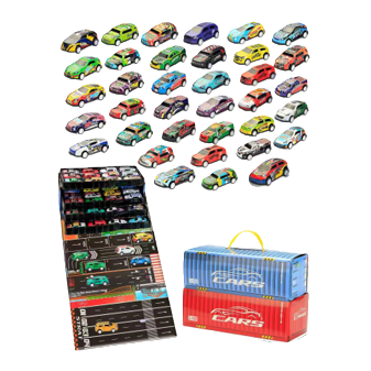 Iron sheet container, Huili car toy set, children's simulation racing car, boy gift toy details Picture