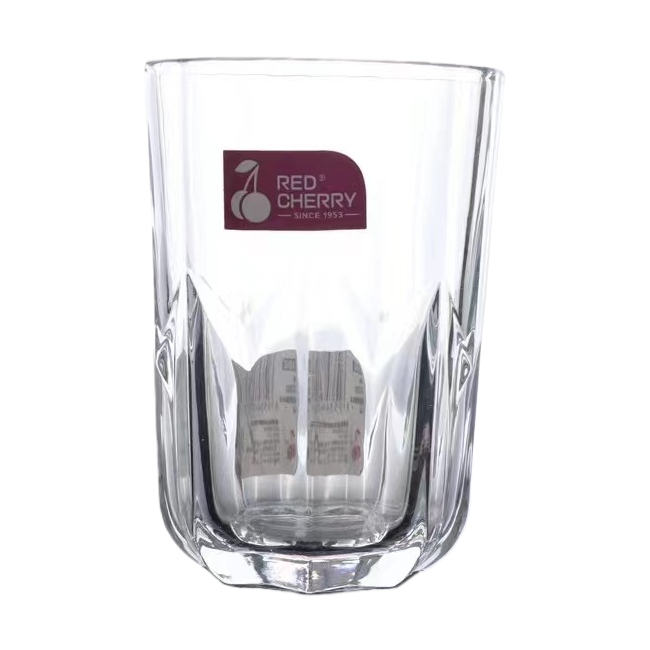 Red cherry household glass cups, drinking cups, daily small water cups Item Picture