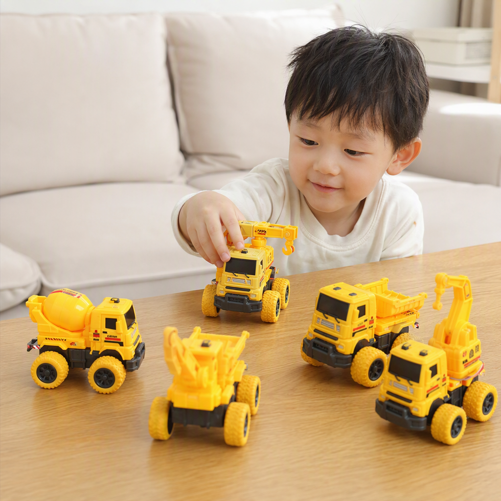 Inercia engineering vehicle excavadora mezclador dump truck multistyle para niños y niños stand de suelo juguetes fuente de carga Item Picture