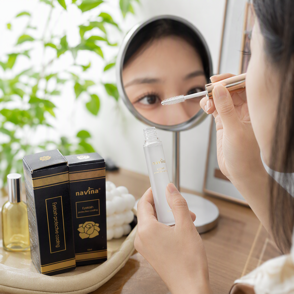 Natural thick false eyelashes, long-lasting anti-smudging fiber beauty tools enhance eye makeup effects Specification image