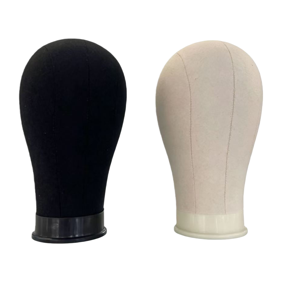Professional black and beige head models for hair and wig styling display, practical, durable and with a variety of styles to choose from Item Picture