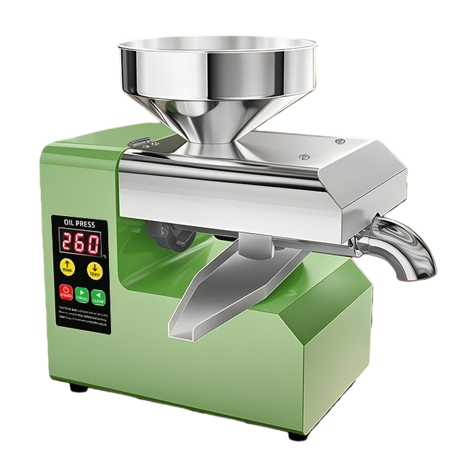 The multi-functional yellow oil press is suitable for both home and commercial use. It can quickly produce oil, is easy to operate and suitable for various seeds Item Picture
