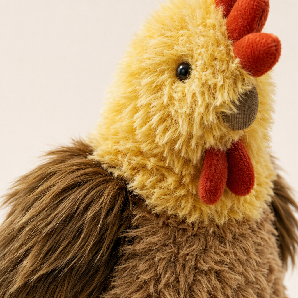 British JC Cecile Hen plush toy, a creative birthday gift for girls, three plush chicken toys, cute plush toys, soft and adorable dolls, plush toys, children's toys, Jellycat brand Item Picture