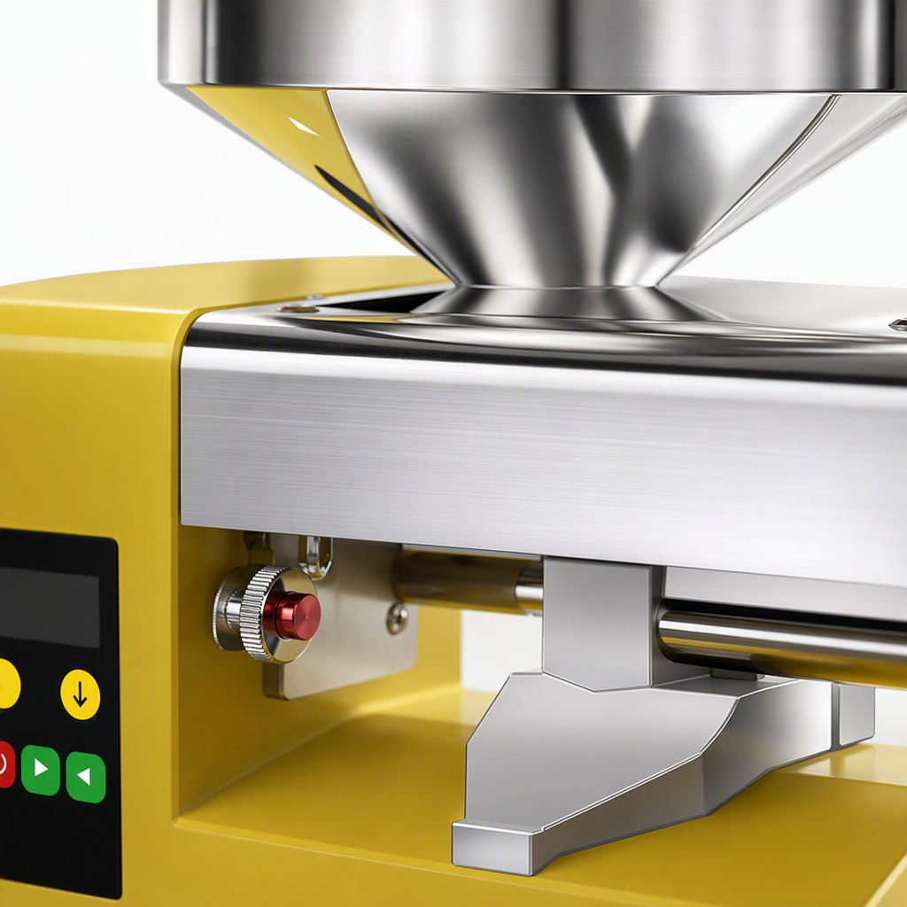 The multi-functional yellow oil press is suitable for both home and commercial use. It can quickly produce oil, is easy to operate and suitable for various seeds Specification image