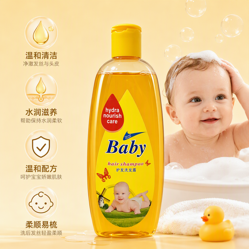 Champú bebé natural suave cuidado del cabello del bebé wash care 500ml