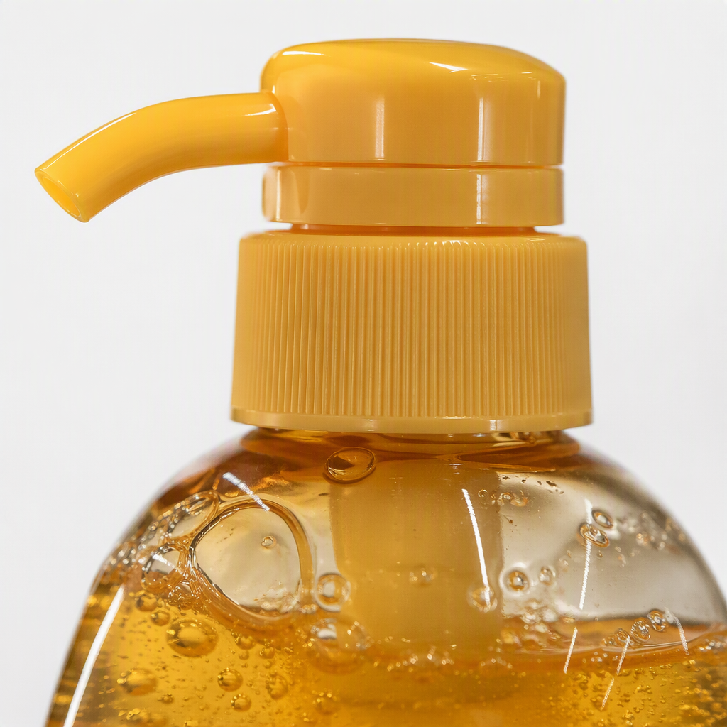 Baby shampoo, yellow bottle with pump head, gentle cleaning, baby hair care product, children's shampoo 800ml Application Scenario