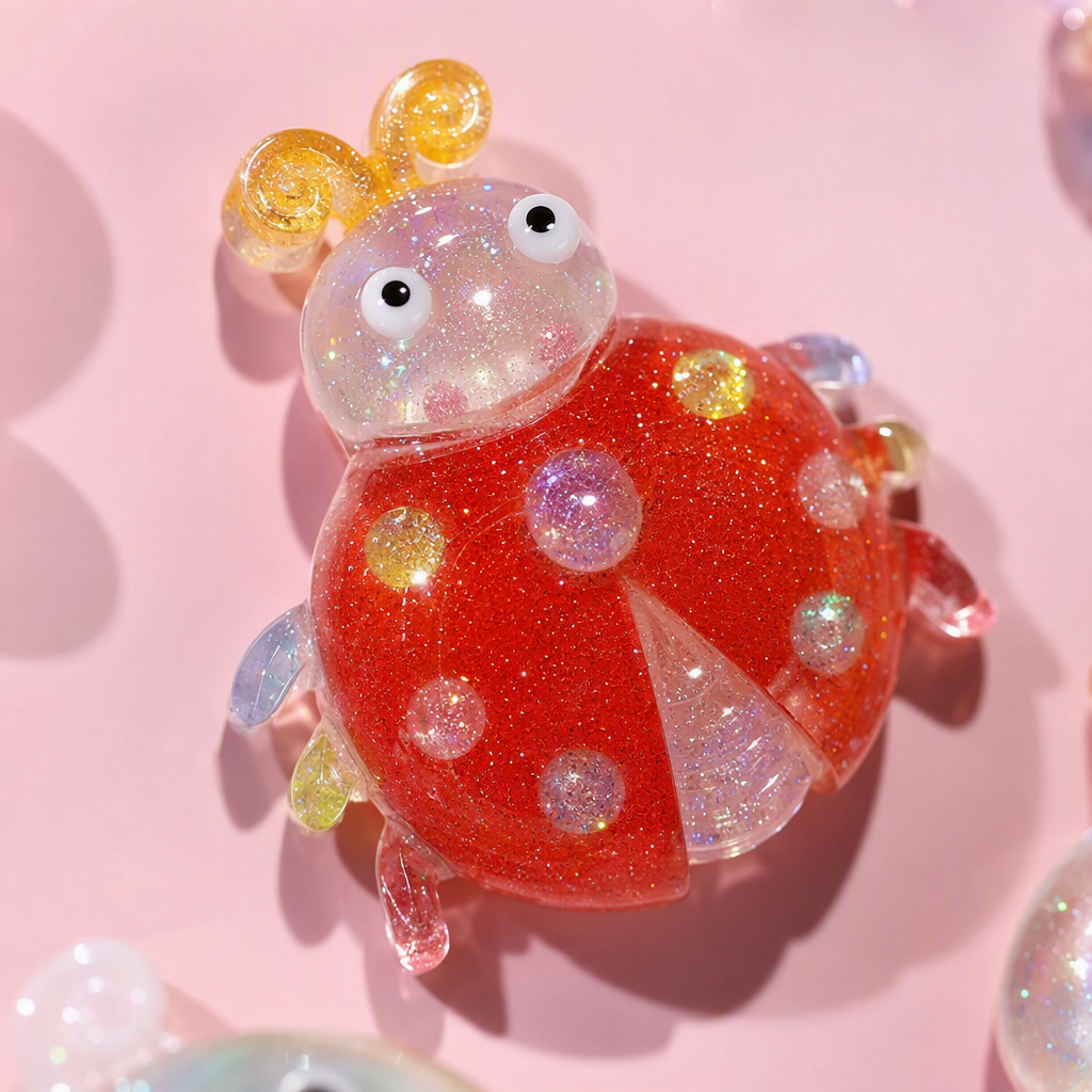Five combinations of colorful sequined insect hair clips, including butterfly, dragonfly, ladybug, bird and bee hair accessories and headwear for children and girls Application Scenario